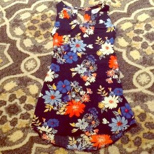 Navy floral dress